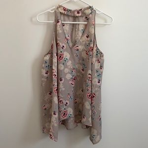 Lush cold shoulder long sleeve blouse size small